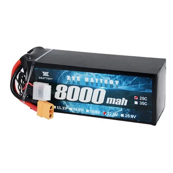 Более дешевая цена Высокая Емкость XT60 Plug 22,2 В Ультратонкая Перезаряжаемая Литий-ионная Полимерная Батарея емкостью 8000 мАч 45C