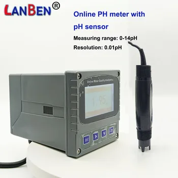 Высокоточный измеритель качества воды Онлайн Контроллер pH ORP с датчиком для мониторинга рыб и креветок в пруду для аквакультуры