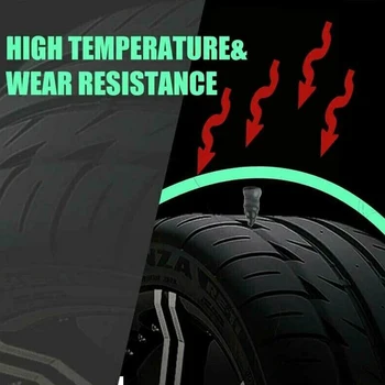 Гвоздь для ремонта вакуумных шин для мотоцикла, ремонт бескамерных шин, Резиновые гвозди для самостоятельного ремонта шин, пленка для шин, Износостойкий гвоздь
