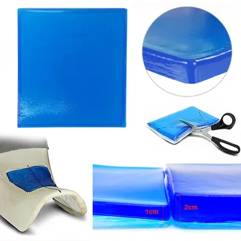 Гелевая прокладка для сиденья мотоцикла Амортизирующий коврик Удобная Мягкая подушка Синий MGO3