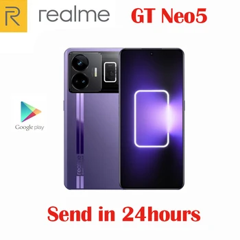 Глобальная встроенная память Realme GT Neo 5 Neo5 Snapdragon® 8 + 5G Сотовый телефон 6,74 дюйма 144 Гц 240 Вт Dash Charge 4600 мАч 50 МП NFC Android 13