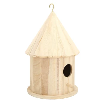 Деревянный домик для птиц Деревянный скворечник Домик для птиц на заднем дворе для дома для сада для балкона