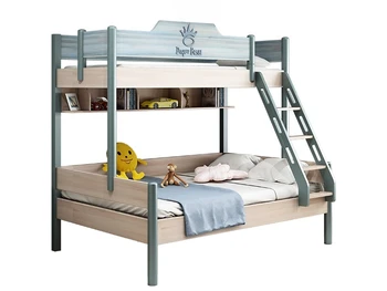 Детская кровать Nordic up and down из массива дерева для мальчиков и девочек многофункциональная комбинация высокой и низкой двухъярусной материнской кровати