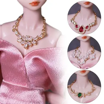 Для 1/6 куклы BJD Модные украшения Серьги Аксессуары для кукол Ювелирные изделия из кристаллов Ожерелье для кукол BJD Браслет