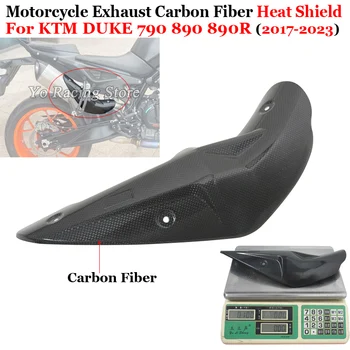 Для KTM DUKE 790 890 890R 2017-2023 Глушитель Мотоцикла Exhasut Модифицированная Крышка Из Углеродного Волокна, Защита От Ожогов, Защита От Теплового экрана