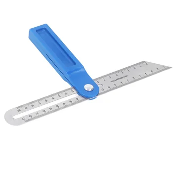 Линейка для измерения угла наклона из АБС-пластика и нержавеющей стали, Т-образный скос, измерительная лента, аккуратные уголки с деревянной ручкой для деревообработки 1