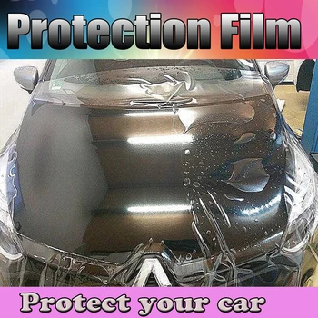 Лучшая цена!  Глянцевая прозрачная защитная пленка для автомобильной краски PPF, устойчивое к царапинам покрытие, защитные пленки Размер 1.52x15 метров