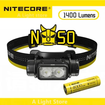 Налобный фонарь NITECORE NU50 для кемпинга на открытом воздухе, головной фонарь для рыбалки, ходовая фара, рабочая фара, инструмент, головной фонарь