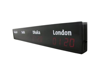 Настраиваемый светодиодный цифровой дисплей мирового часового пояса Ganxin с цифровым дисплеем World Clock Terminal Buildingword Clock Led