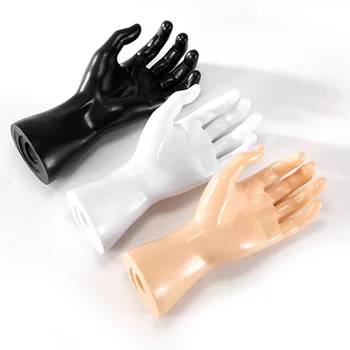 Новая 1 пара рук мужского манекена для показа Часов, колец, перчаток, браслета, ювелирных изделий, Утолщенная пластиковая рука модели