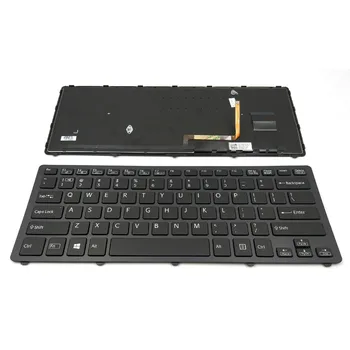 Новая Клавиатура для ноутбука Sony VAIO SVF14N25CXB SVF14N290X SVF14N2A4E SVF14N2A4R SVF14N2APXB SVF14N2APXS Черного Цвета С Подсветкой