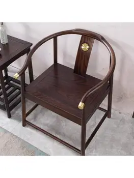 Новый круглый стул Taishi в китайском стиле, набор из трех предметов, круглый стул из золотой груши, круглый стул для отдыха, официальный стул Zen
