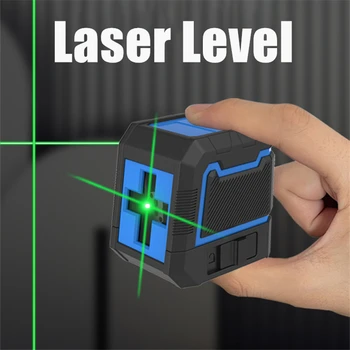 Новый Лазерный Уровнемер 2 Линии Cross LD Green Level Laser Горизонтальный и Вертикальный Nivel Laser Самовыравнивающийся лазерный уровень