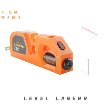 Оранжевый 150 мм Лазерный Спиртовой Уровень Выравниватель Горизонта Вертикальная Линия Рулетка Линейка Измерительные Инструменты