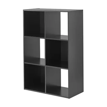 Органайзер для хранения на 6 кубов, шкаф для хранения мебели черного цвета