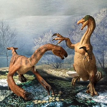 Оригинальный и аутентичный динозавр Теризинозавр игрушка в подарок мальчику и девочке статическая модель куклы дисплей реквизит