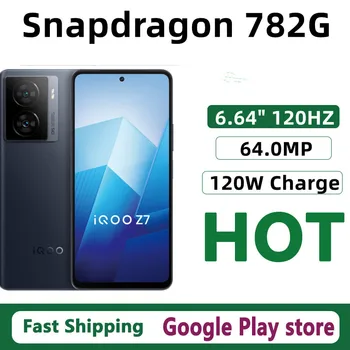 Оригинальный Мобильный Телефон Vivo Iqoo Z7 Snapdragon 782G Android 13,0 Face ID 6,64 
