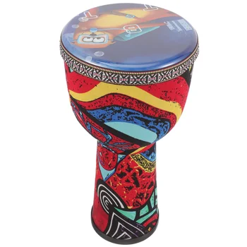Печать Красочного Ручного Барабана Африканский Барабан Музыкальный Инструмент Новичка Африканский Барабан Джембе Начинающий Музыкальный Инструмент Реквизит
