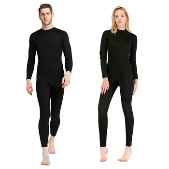 Полностью черные гидрокостюмы Sbart 1,5 мм для мужчин и женщин Нейлон Неопрен Цельный солнцезащитный прочный термальный костюм для дайвинга Плавание Серфинг