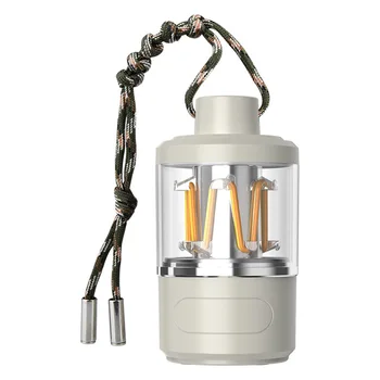 Портативная светодиодная Атмосферная Лампа Dimmable LED Outdoor Camp Light 1500mAh IP44 Водонепроницаемый COB Подвесной светильник для походов