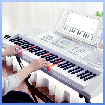 Профессиональное Электрическое пианино Цифровая педаль музыкального пианино для детей Электронный Midi-контроллер 61 Клавиша Teclado Midi Instrument
