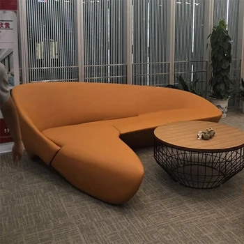 Современный Легкий Роскошный Простой Угловой диван FRP Moon Для гостиной, Креатив Дизайнера