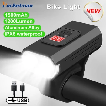 Супер яркий светодиодный велосипедный фонарь T6, передняя USB-перезаряжаемая фара, фара для шоссейного горного велосипеда, велосипедный фонарик, Велосипедный фонарь