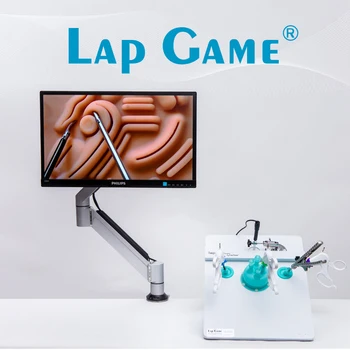 Тренажер для моделирования лапароскопической хирургии на коленях /коробка для тренировок + иглодержатель, тренажеры с одним отверстием