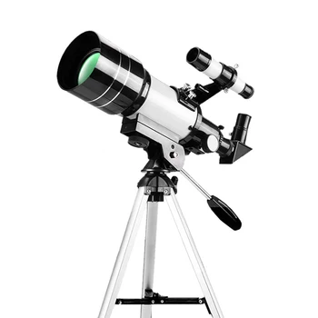 Туристический телескоп 300 мм Портативный телескоп с рефрактором с апертурой 70 мм Астрономический Преломляющий телескоп для начинающих астрономов 5