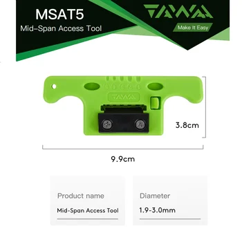 Устройство для зачистки ленты оптоволоконного кабеля MSAT-5 MSAT 5, Инструмент для доступа к буферу со свободными трубками в среднем диапазоне от 1,9 мм до 3,0 мм 1