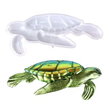 Формы для черепахи Силиконовые Полу 3D Морская Черепаха Силиконовая форма Черепаха Форма для помадки Черепаха Форма для изготовления шоколада Формы для подвесок