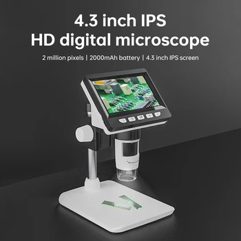 Цифровой микроскоп 1080P с разрешением 2 мегапикселя с увеличением 50-1000 раз для Win7/8/10/11 Идентификационный наблюдательный микроскоп XP V ista MACOS XP V